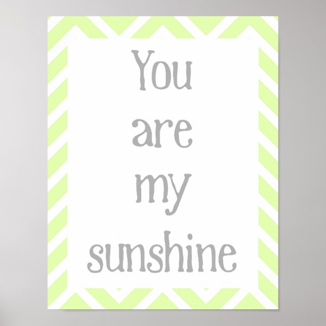 You Are My Sunshine Poster (Front)