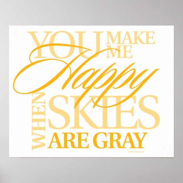 You Are My Sunshine Poster (Front)