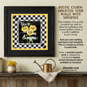 You are my sunshine poster