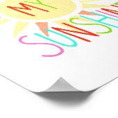 You Are My Sunshine Poster Happy Kids Nursery Art Zazzle You Are My Sunshine Poster Happy Kids Nursery Art Zazzle