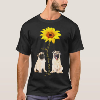 You Are My Sunshine Pug Sunflower T-Shirt