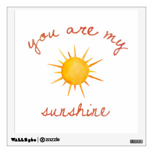 You Are My Sunshine Quote Art Wall Sticker