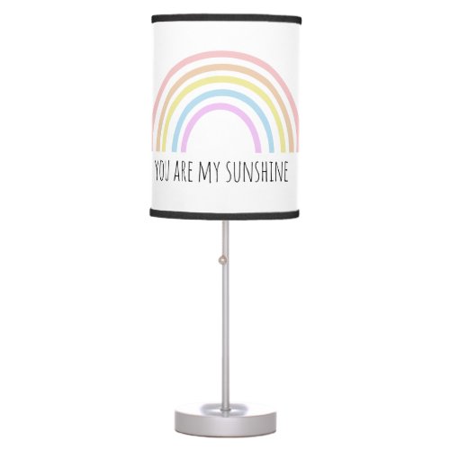 You are my sunshine rainbow table lamp