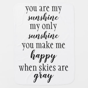 You Are My Sunshine Receiving Blanket