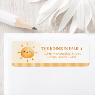 You Are My Sunshine Return Address Label