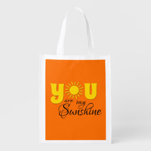 You are my sunshine reusable grocery bag