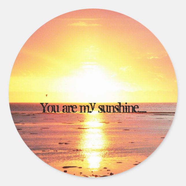 You are my sunshine..... Sticker (Front)