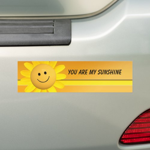 You Are My Sunshine Sun Bumper Sticker