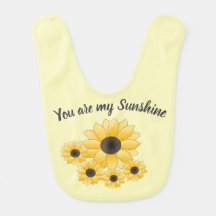 You are my sunshine Sunflower Bib