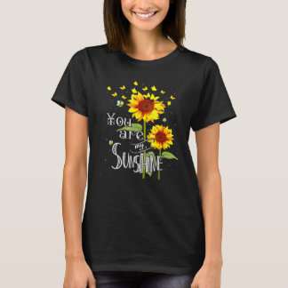 You Are My Sunshine Sunflower Butterflies Mother D T-Shirt