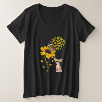You Are My Sunshine Sunflower Chihuahua Men Women Plus Size T-Shirt