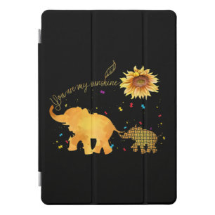 You Are My Sunshine Sunflower Elephant Autism iPad Pro Cover
