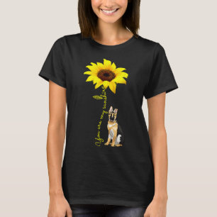 You Are My Sunshine Sunflower German Shepherd Mom T-Shirt