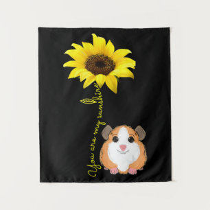 You Are My Sunshine Sunflower Guinea Pig Mom Tapestry