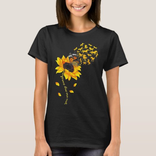 You Are My Sunshine Sunflower Horse T_Shirt