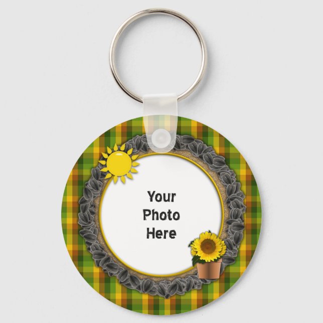 You Are My Sunshine Sunflower KeyChain (Front)