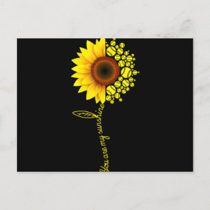 YOU ARE My SUNSHINE Postcard. Sunny Printable Card. Celebrating Love  Postcards. Sunshine Postcard 