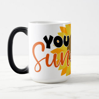 You Are My Sunshine Sunflower T-Shirt – Bold Graph Color Morph Mug
