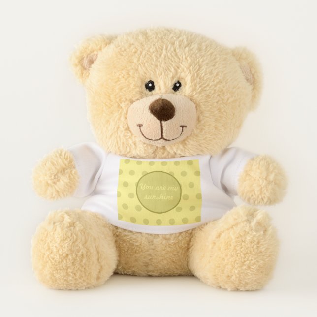You Are My Sunshine Teddy Bear (Butter Yellow) (Front)