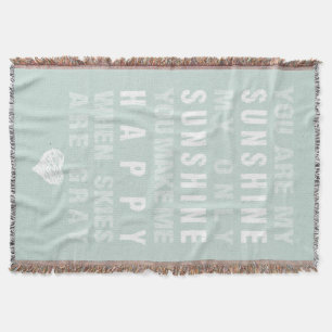 You Are My Sunshine Throw Blanket
