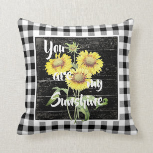 You are my sunshine throw pillow