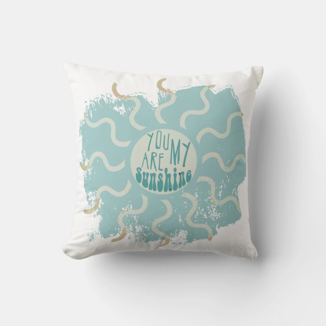 You Are My Sunshine Throw Pillow (Front)