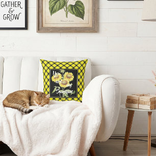 You are my sunshine throw pillow