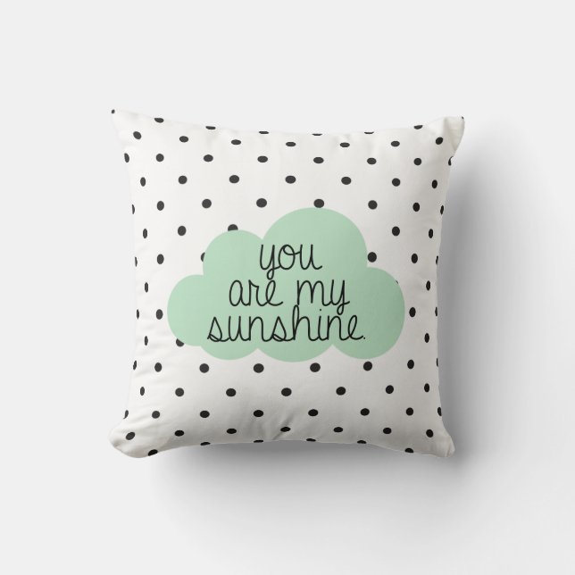 You Are My Sunshine Throw Pillow (Front)