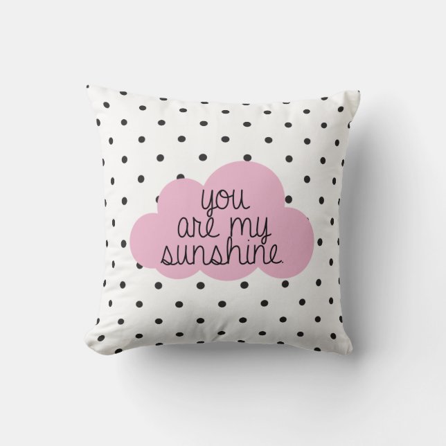 You Are My Sunshine Throw Pillow (Front)