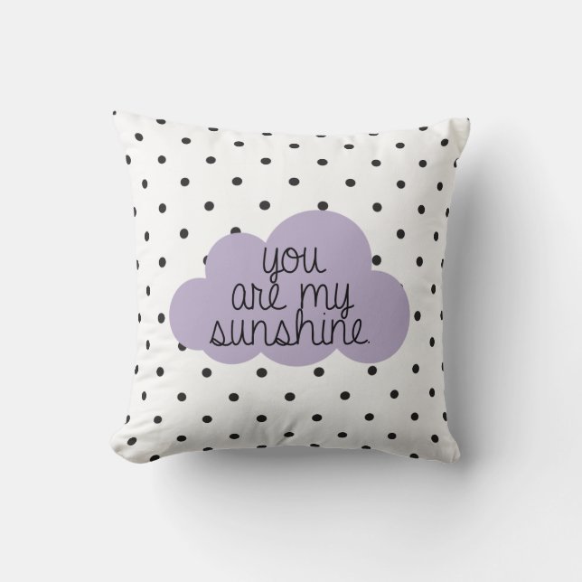 You Are My Sunshine Throw Pillow (Front)