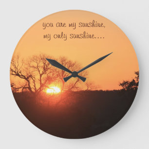 You are my sunshine, wall clock