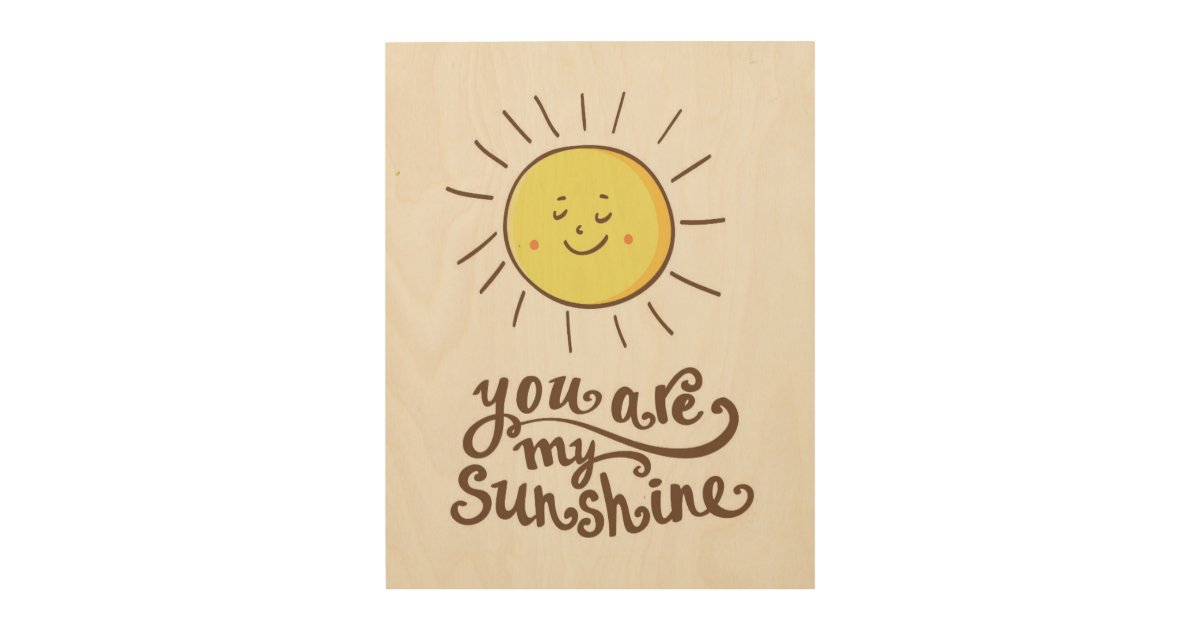 You Are My Sunshine Lyrics - Printable Nursery Watercolor Wall