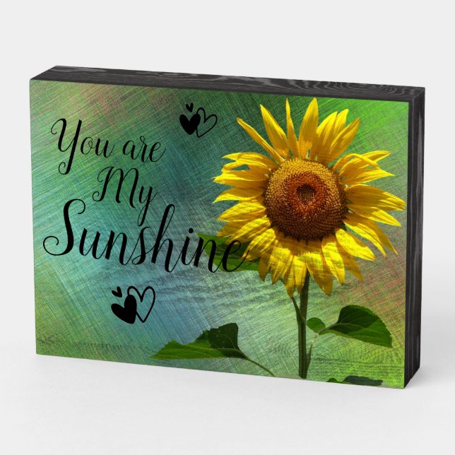 You are my Sunshine Wooden Box Sign (Angled Horizontal)