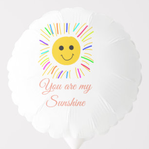 you are my sunshine yellow orange sun rays add nam balloon