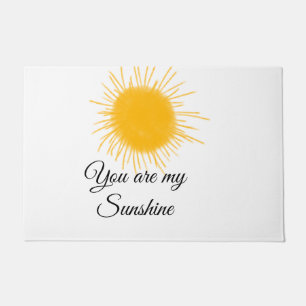 you are my sunshine yellow orange sun rays add nam doormat