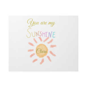 you are my sunshine yellow orange sun rays add nam gallery wrap