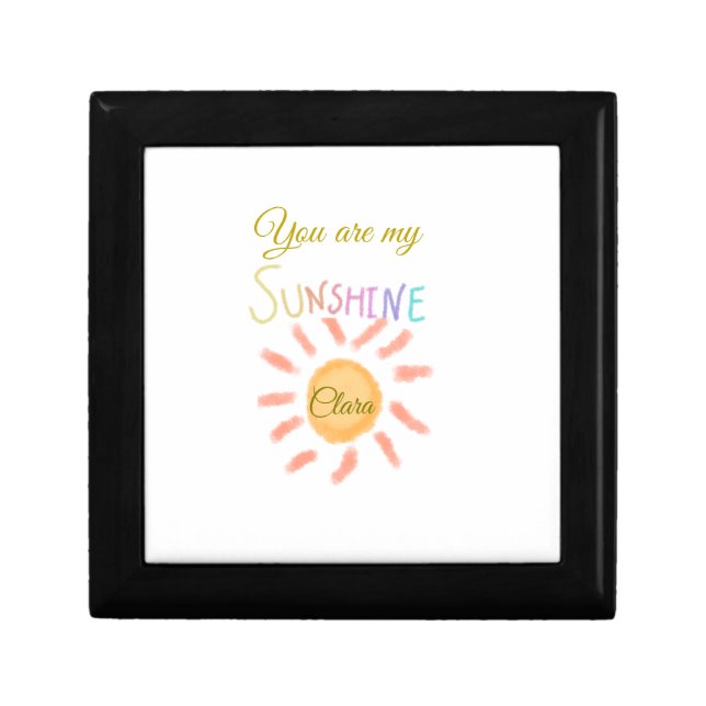 you are my sunshine yellow orange sun rays add nam gift box (Front)