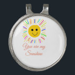 you are my sunshine yellow orange sun rays add nam golf hat clip<br><div class="desc">Design</div>