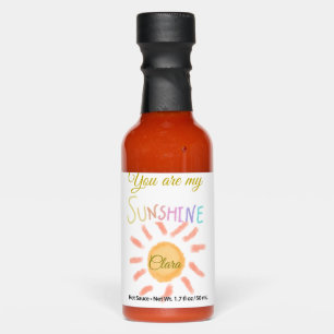 you are my sunshine yellow orange sun rays add nam hot sauces