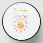 you are my sunshine yellow orange sun rays add nam mini candle favors<br><div class="desc">Design</div>