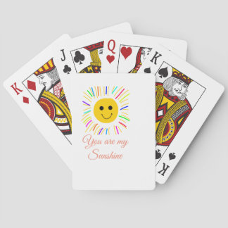you are my sunshine yellow orange sun rays add nam poker cards