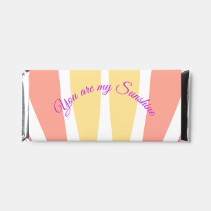you are my sunshine yellow orange sun rays baby sh hershey bar favors