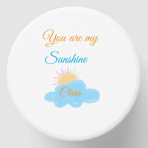 you are my sunshine yellow orange sun rays clouds mini candle favors