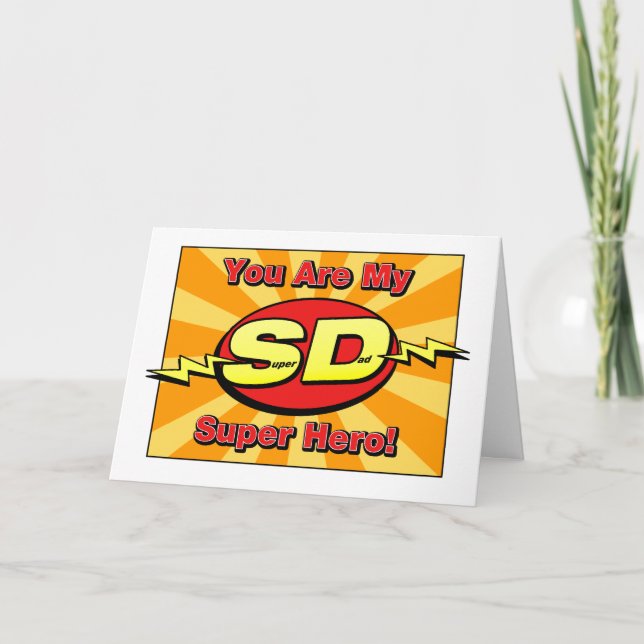 You Are My Super Hero Father's Day Card (Front)