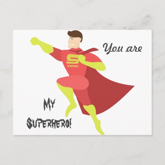 You are my superhero postcard | Zazzle.com