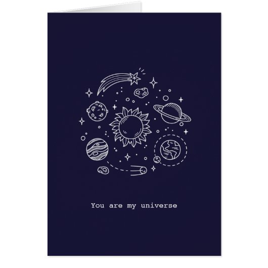 You are my universe cards (Front)