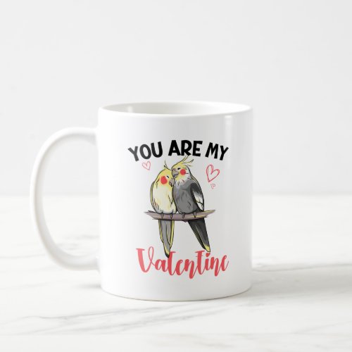 You Are My Valentine  Corella Parrots  Bird Coffee Mug