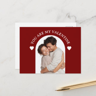 You Are My Valentine Custom Photo Card