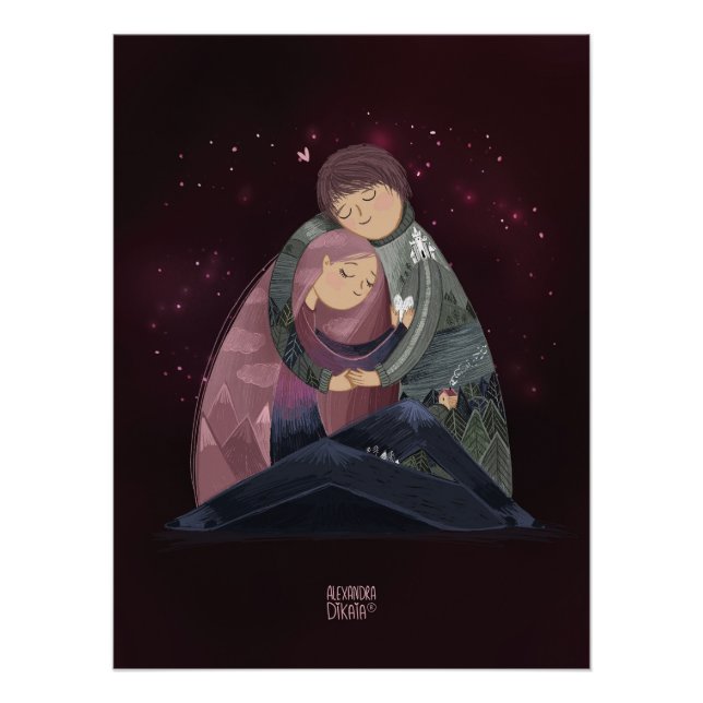 You are my world by Alexandra Dikaia Love Poster (Front)