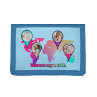 You Are My World Multicolor Map Photo Collage